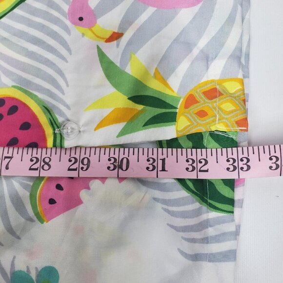 King Kameha Poly Pink Flamingo Watermelon Hawaiian Shirt XXL - Picture 12 of 12